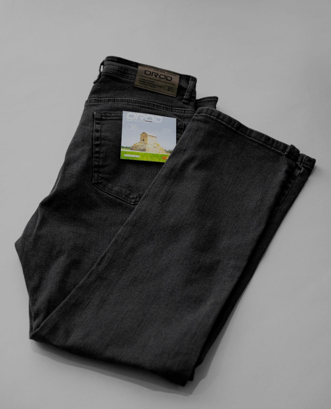 شلوار جین مردانه کلاسیک مدل زاگرس زغالی