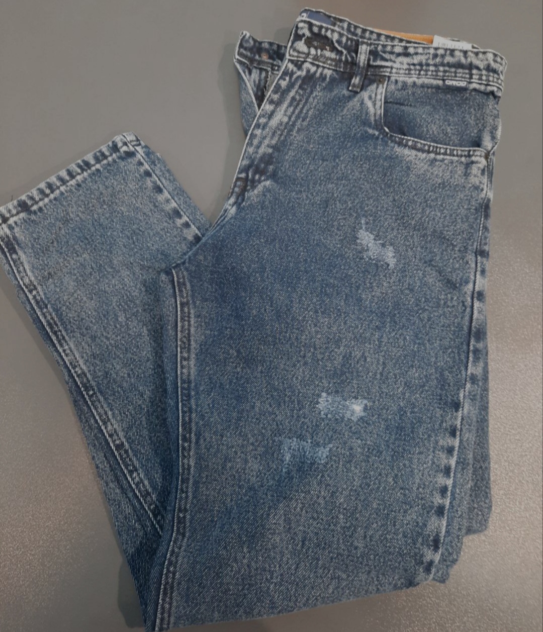 شلوار بگ مردانه زاپ‌دار کاسپین ذغالی